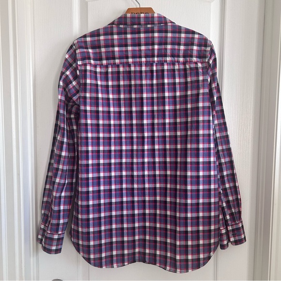 Gap Gingham Bpyfriend Fit Shirt Size Medium - Picture 2 of 5